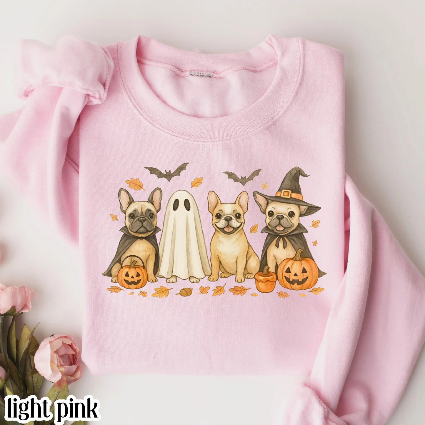 Halloween French Bulldog Gildan Sweatshirt