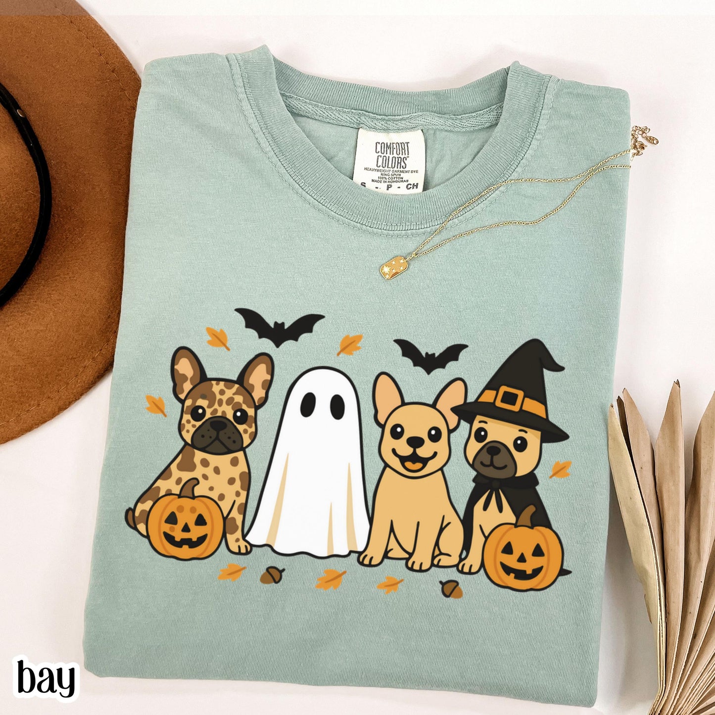 Halloween French Bulldog Comfort Colors Tee