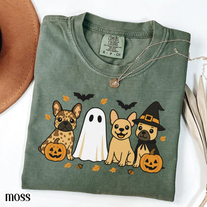 Halloween French Bulldog Comfort Colors Tee