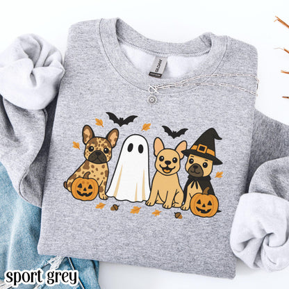 Halloween French Bulldog Crewneck Sweatshirt