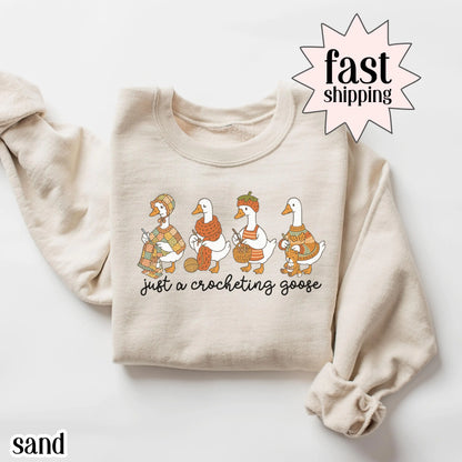 Knitting Silly Goose Sweatshirt