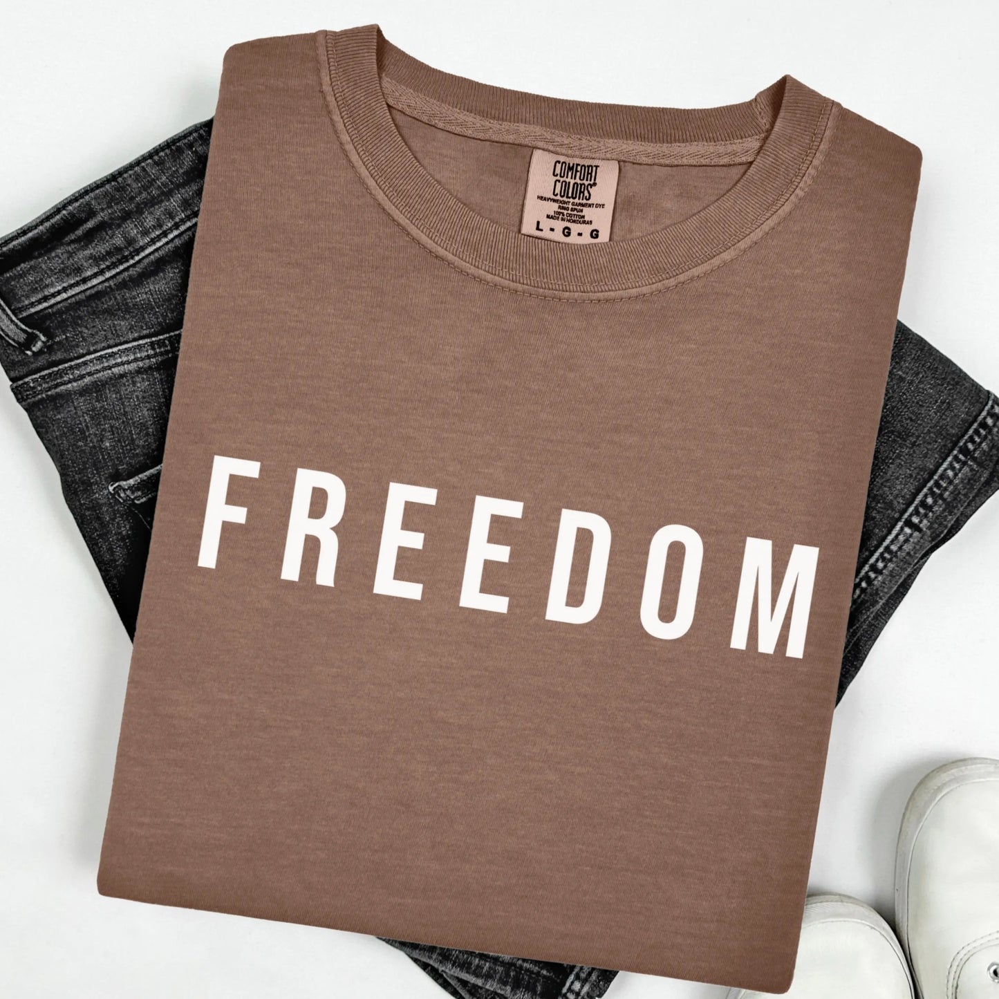 Charlie Kirk Freedom Shirt Comfort Colors Republican Conservative Charlie Kirk T-Shirt Justice Quote Tee Shirt Proud American Christian Tee