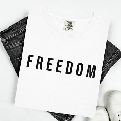 Charlie Kirk Freedom Shirt Comfort Colors Republican Conservative Charlie Kirk T-Shirt Justice Quote Tee Shirt Proud American Christian Tee