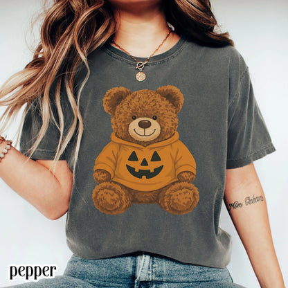 Halloween Teddy Bear Comfort Colors Tee