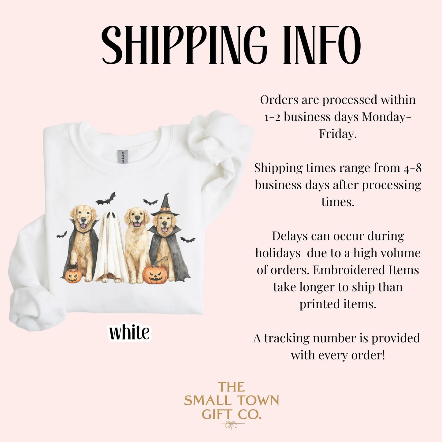 Halloween Golden Retriever Gildan Sweatshirt
