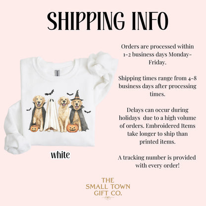 Halloween Golden Retriever Gildan Sweatshirt