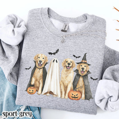 Halloween Golden Retriever Gildan Sweatshirt