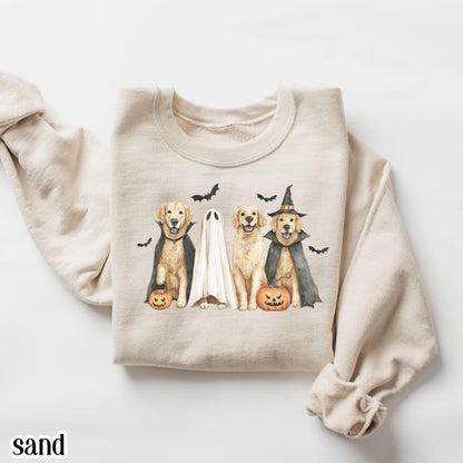 Halloween Golden Retriever Gildan Sweatshirt