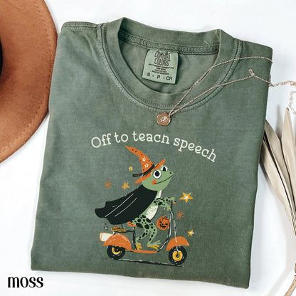 Halloween Speech Therapist Comfort Colors Tee