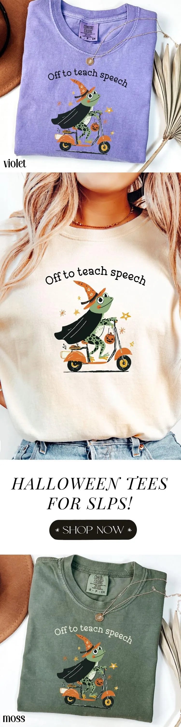 Halloween Speech Therapist Comfort Colors Tee