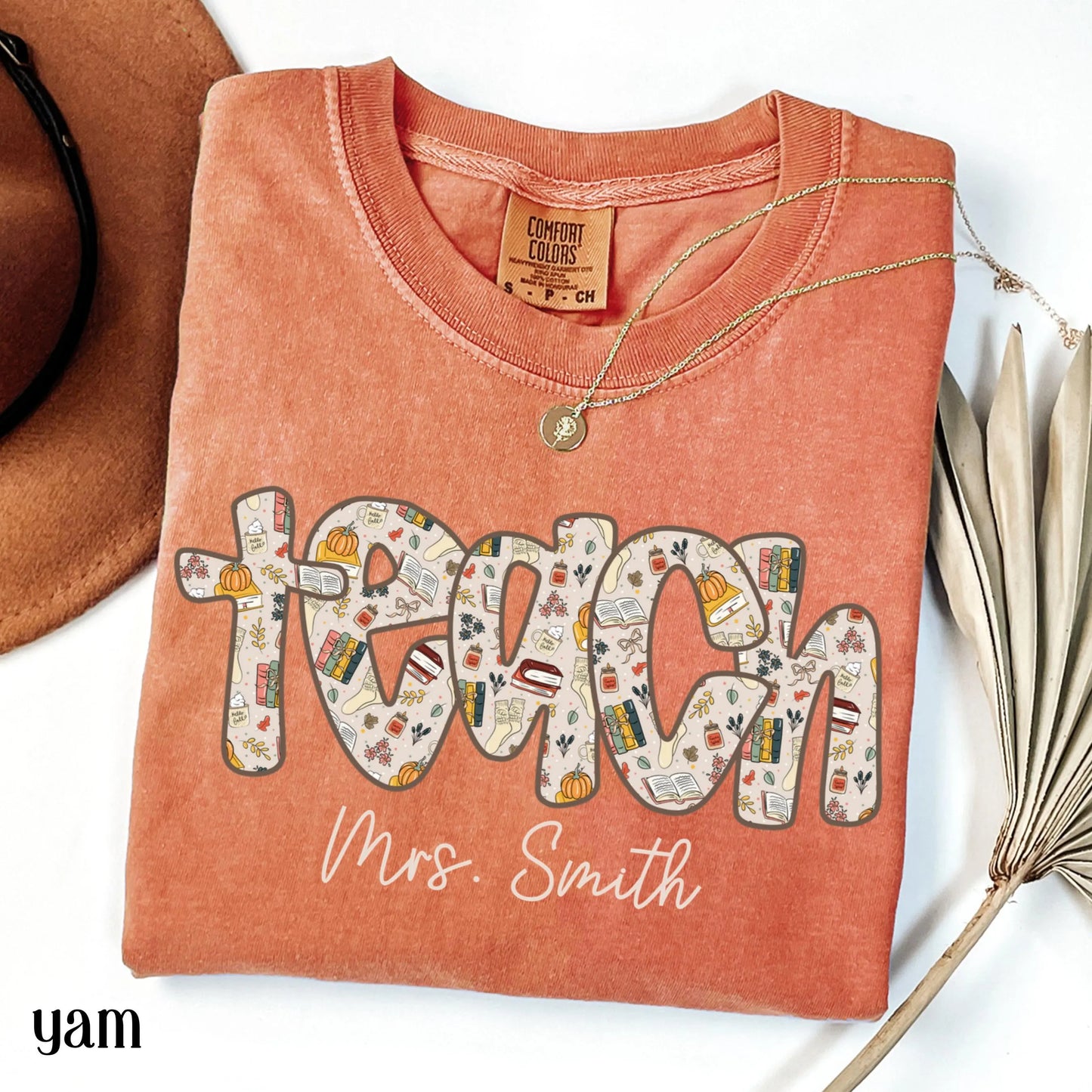 Teacher Cozy Season Comfort Color Shirt Fall Custom Teach Tshirt Pumpkin Spice Kindergarten Teacher Tshirt Preschool PreK 1st Grade Tee