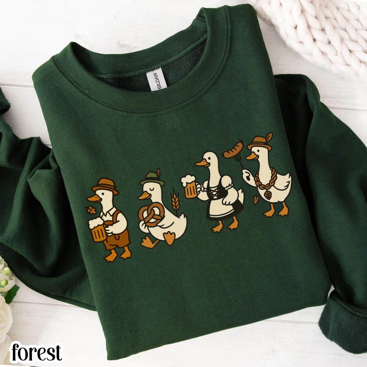Oktoberfest Silly Goose Gildan Sweatshirt