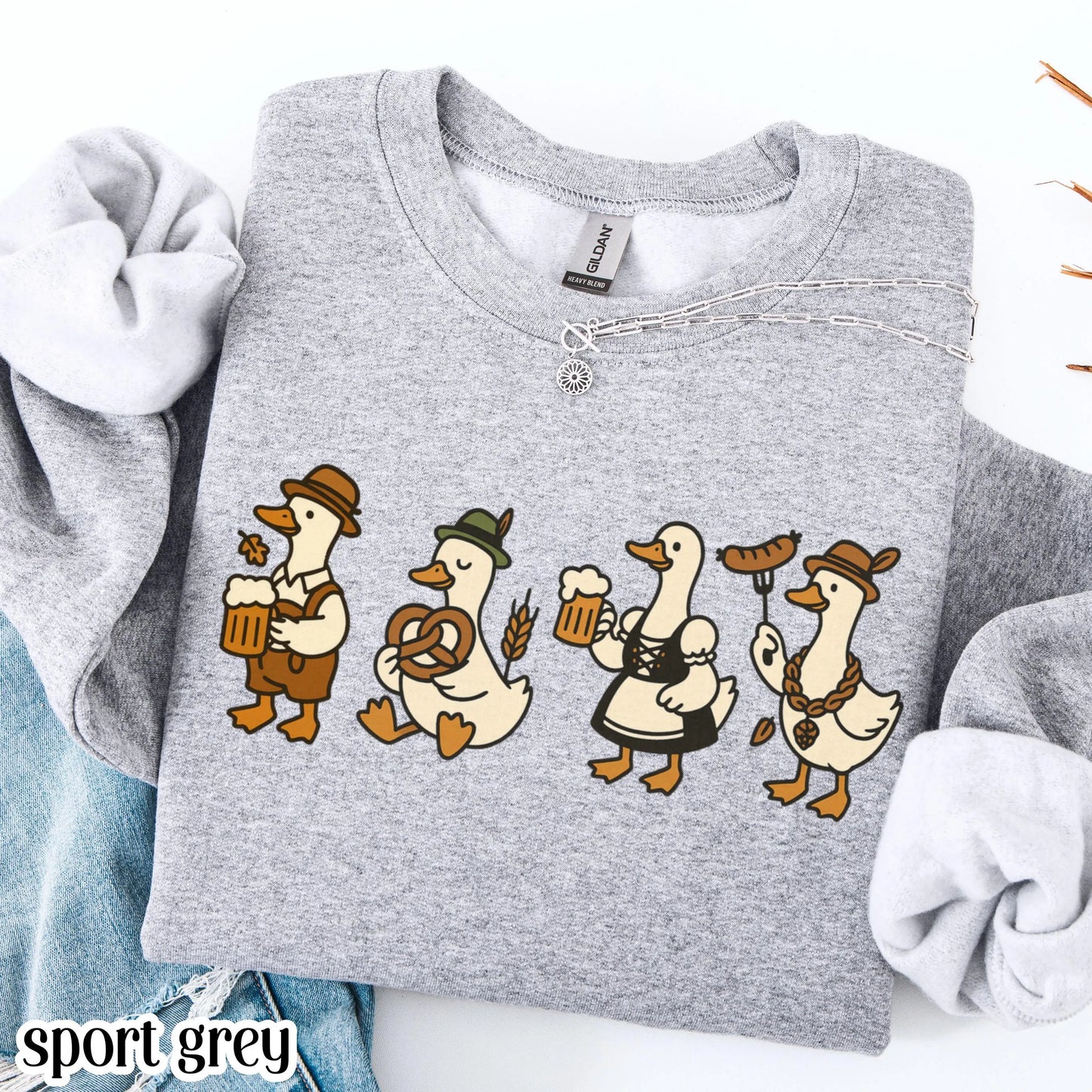 Oktoberfest Silly Goose Gildan Sweatshirt