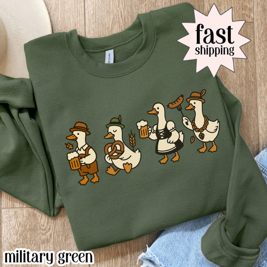 Oktoberfest Silly Goose Gildan Sweatshirt