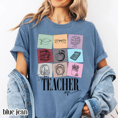 Teacher Era Comfort Colors Shirt Kindergarten Teacher TShirt KindergartenTeacher Appreciation Tee New Teacher Gift In My Teacher Era T-shirt