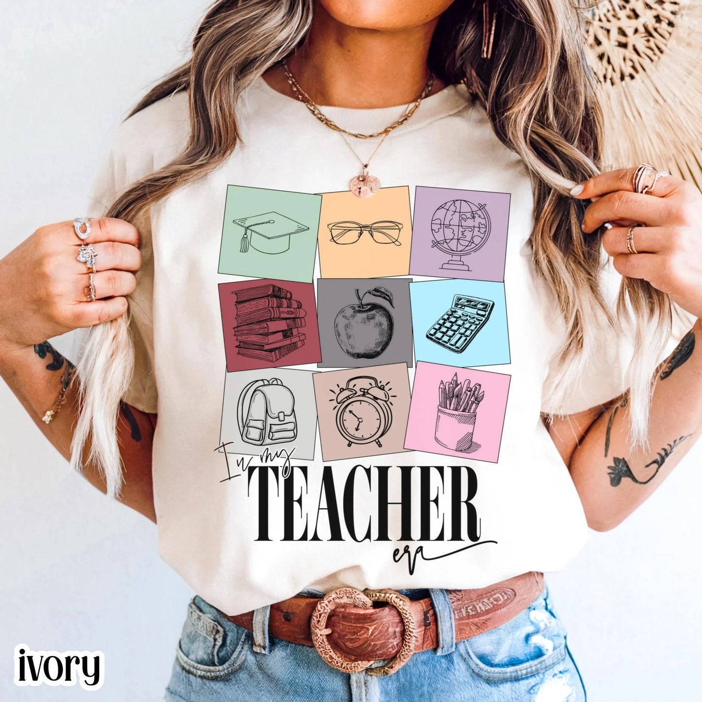 Teacher Era Comfort Colors Shirt Kindergarten Teacher TShirt KindergartenTeacher Appreciation Tee New Teacher Gift In My Teacher Era T-shirt