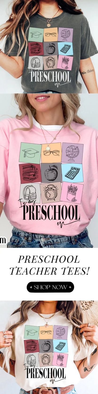 Preschool Teacher Comfort Colors Shirt, Pre-K Teacher Shirt, Teacher Tshirt, Teacher Appreciation Shirt, Teacher Gift In My Prek Teacher Era