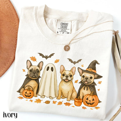 Halloween French Bulldog Comfort Colors Tee