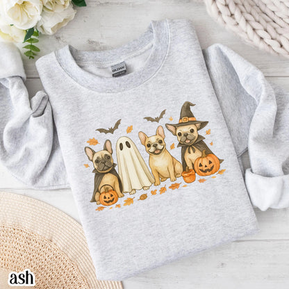 Halloween French Bulldog Gildan Sweatshirt