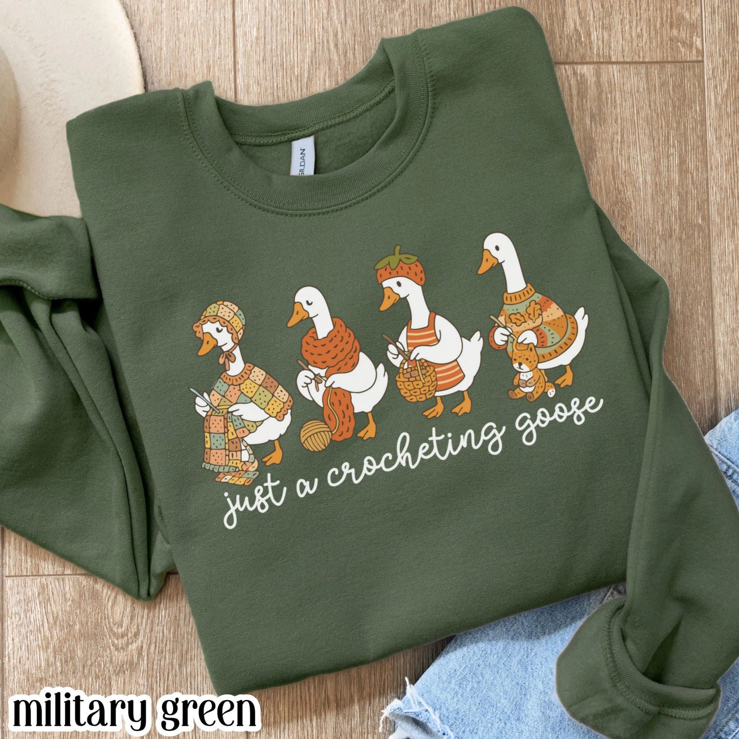 Knitting Silly Goose Sweatshirt
