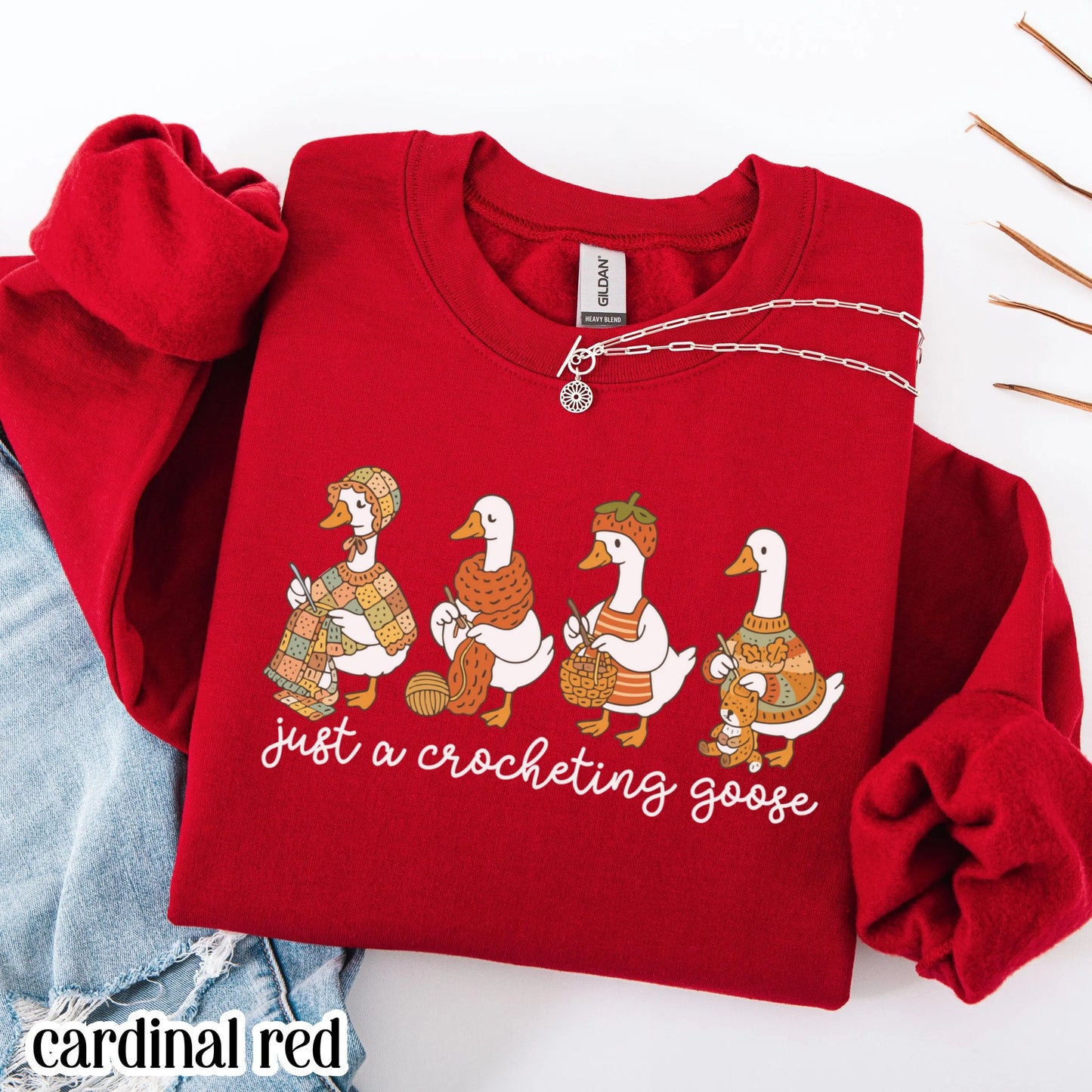 Knitting Silly Goose Sweatshirt