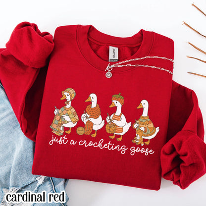 Knitting Silly Goose Sweatshirt