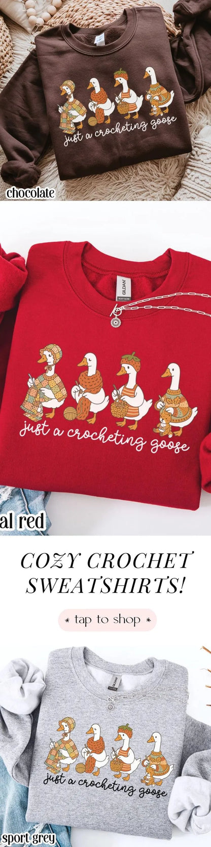 Knitting Silly Goose Sweatshirt