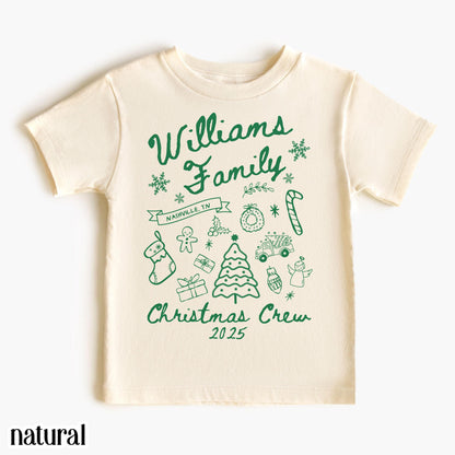 Custom Family Holiday Doodle Christmas Shirt