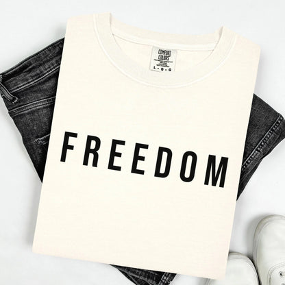 Charlie Kirk Freedom Shirt Comfort Colors Republican Conservative Charlie Kirk T-Shirt Justice Quote Tee Shirt Proud American Christian Tee