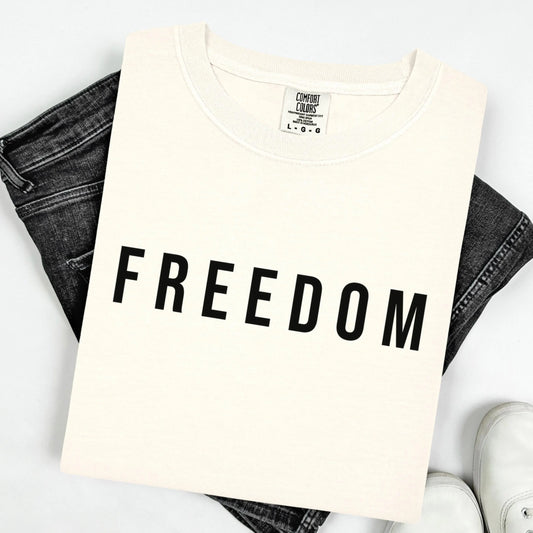 Charlie Kirk Freedom Shirt Comfort Colors Republican Conservative Charlie Kirk T-Shirt Justice Quote Tee Shirt Proud American Christian Tee