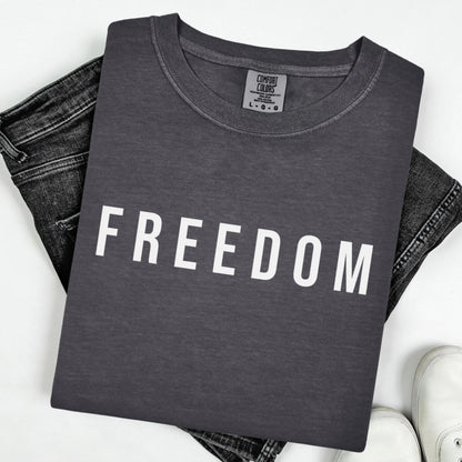 Charlie Kirk Freedom Shirt Comfort Colors Republican Conservative Charlie Kirk T-Shirt Justice Quote Tee Shirt Proud American Christian Tee