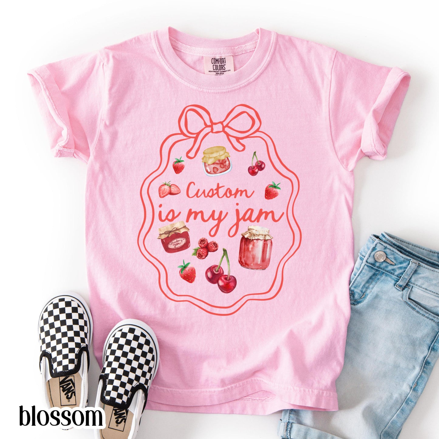Youth Custom Comfort Colors Shirt Is My Jam 3rd 4th 5th Grade School TShirt Sport Personalaized Youth Tee Back To School Grade Level Tee