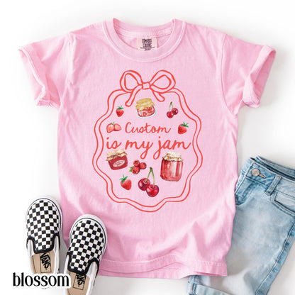 Youth Custom Comfort Colors Shirt Is My Jam 3rd 4th 5th Grade School TShirt Sport Personalaized Youth Tee Back To School Grade Level Tee
