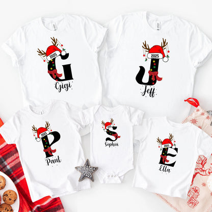 Custom Family Holiday Doodle Christmas Shirt