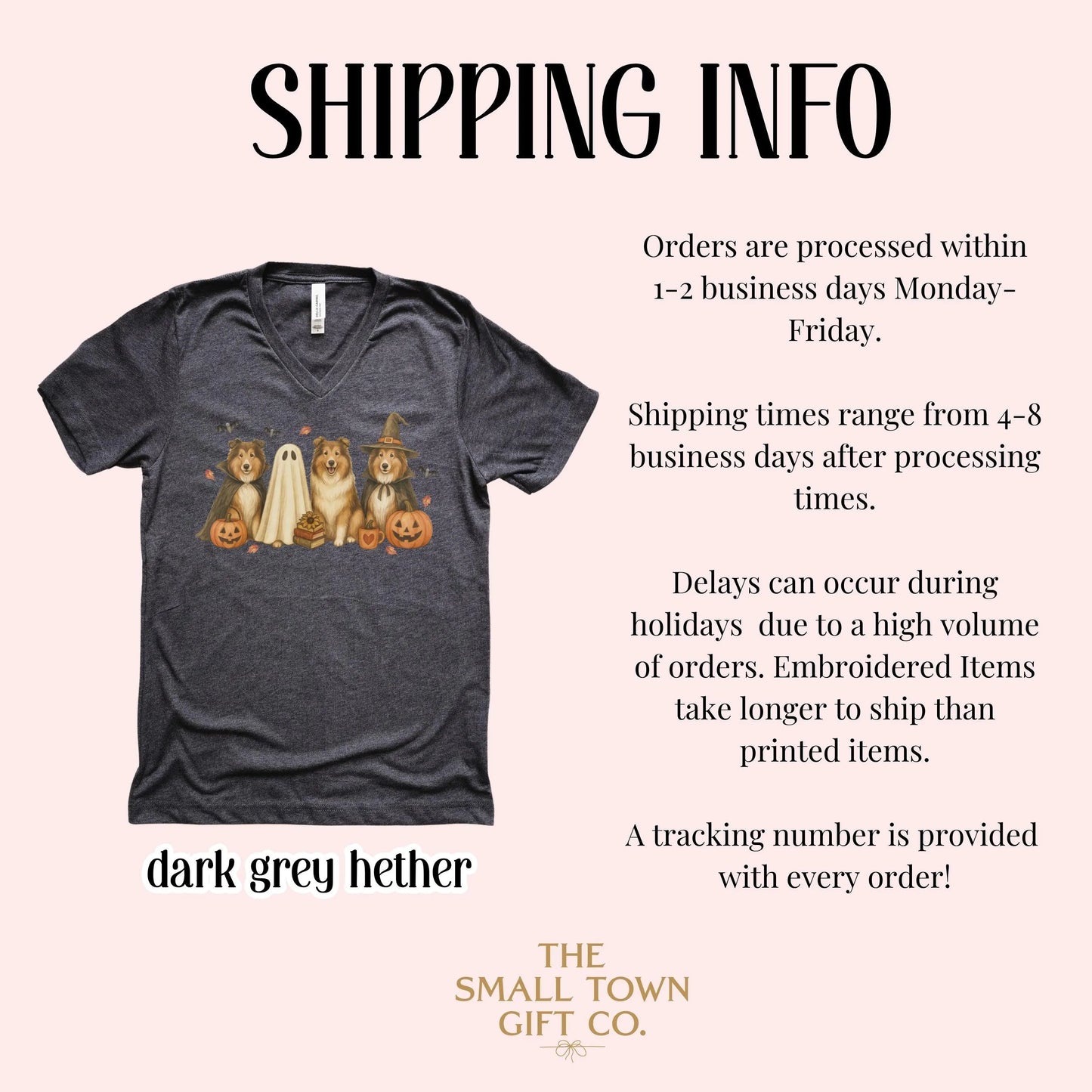 Halloween Rough Collie Dog Bella Canvas V-Neck Tee