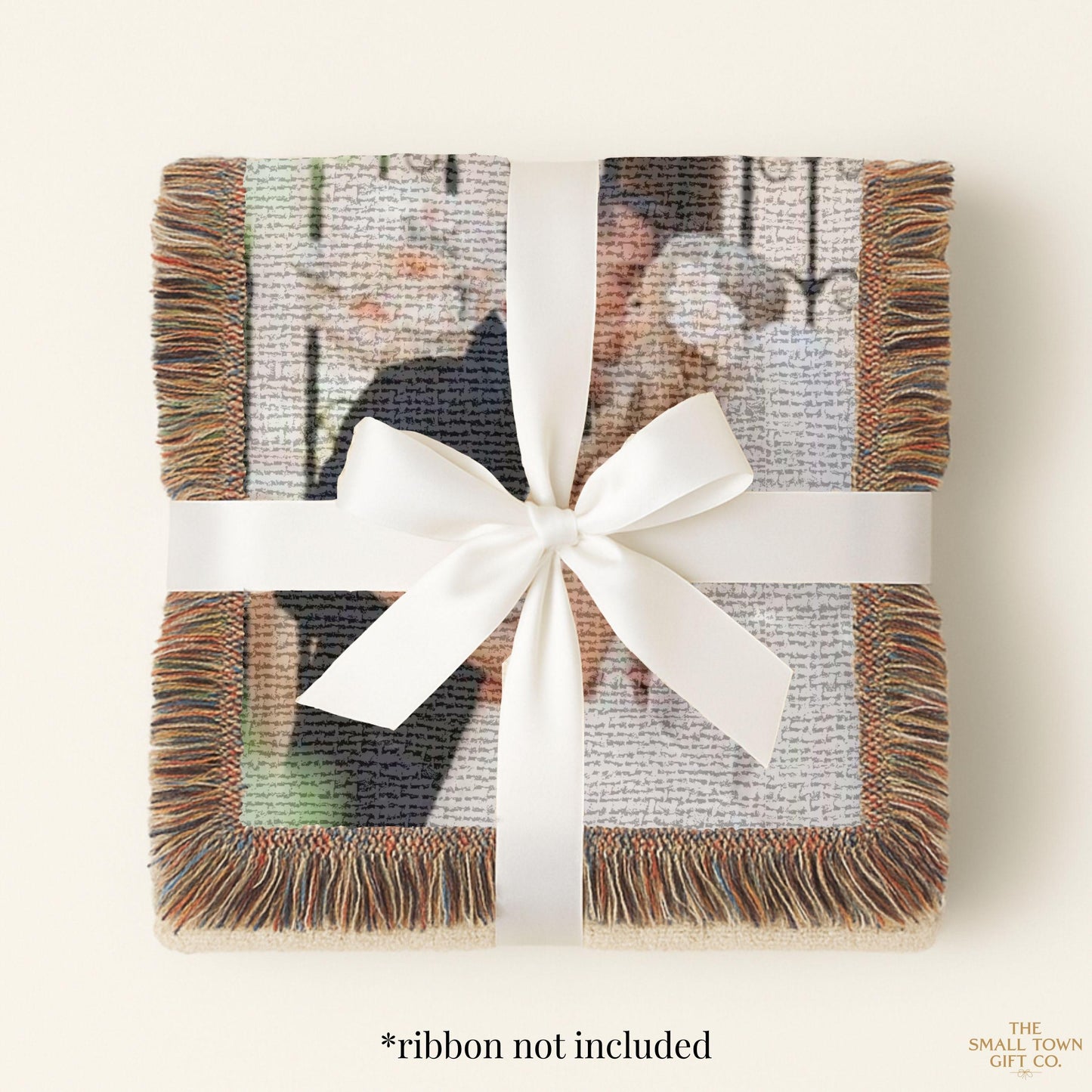 Woven Blanket Wedding Throw Personalized Photo Custom Blanket Woven Tapestry Custom Bride Throw Blanket Personalized Anniversary Wife Gift