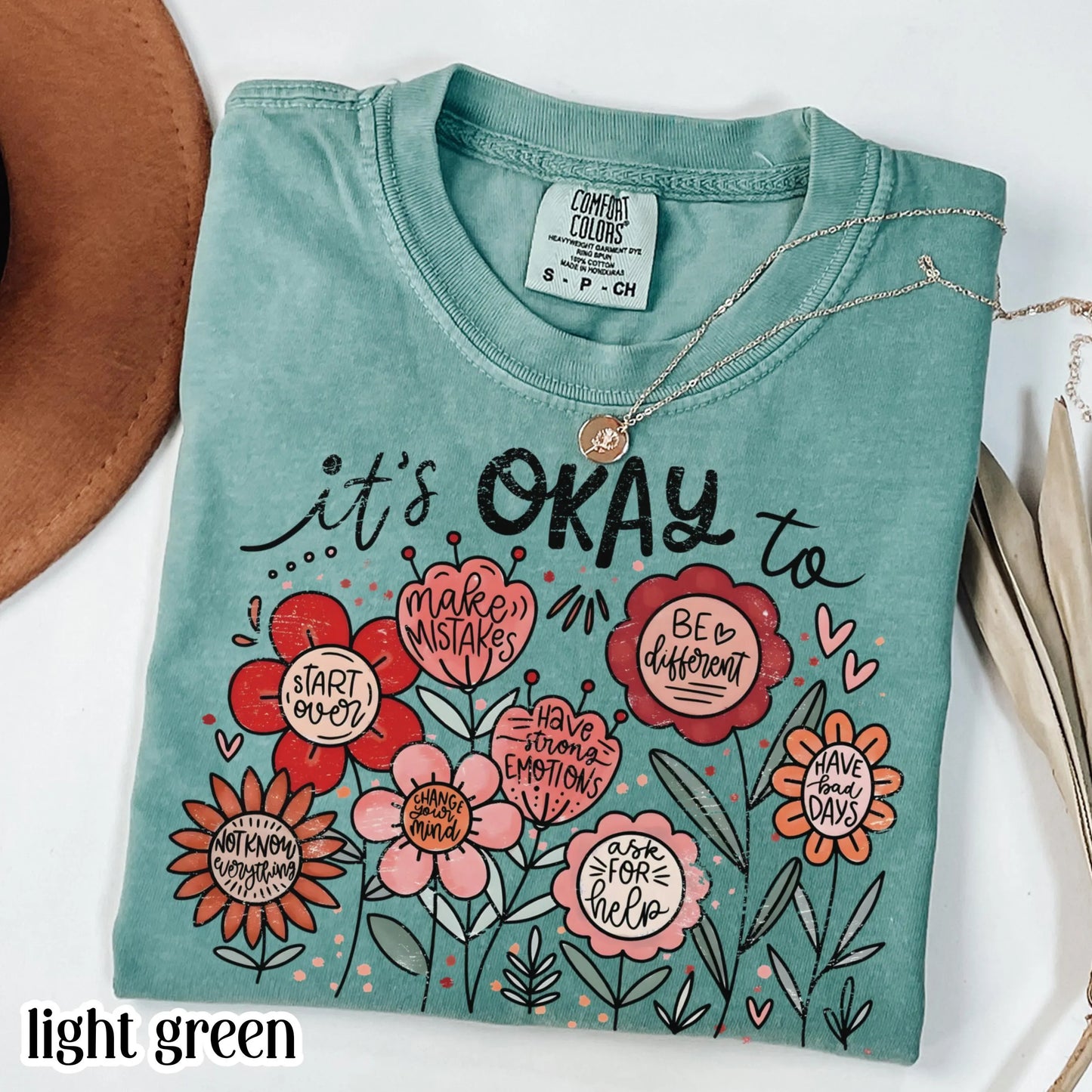 Comfort Colors Teacher Shirt Special Education Floral Shirt Mental Health Diversity Shirt Cute Motivational Therapist Positivity Shirt Gift