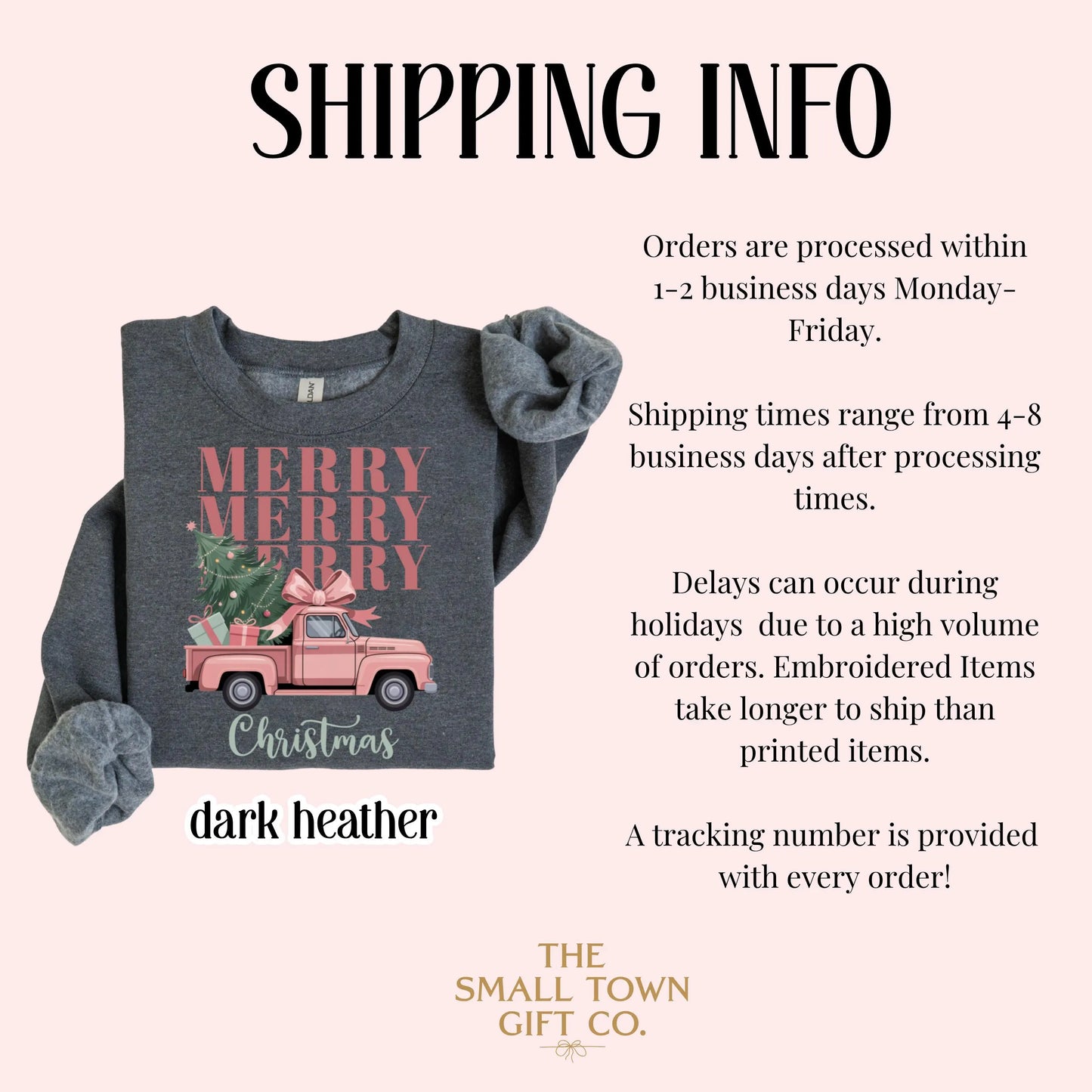 Pink Bow Farm Fresh Christmas Truck Sweatshirt