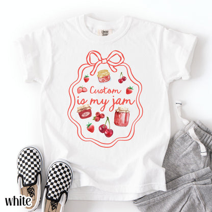 Youth Custom Comfort Colors Shirt Is My Jam 3rd 4th 5th Grade School TShirt Sport Personalaized Youth Tee Back To School Grade Level Tee