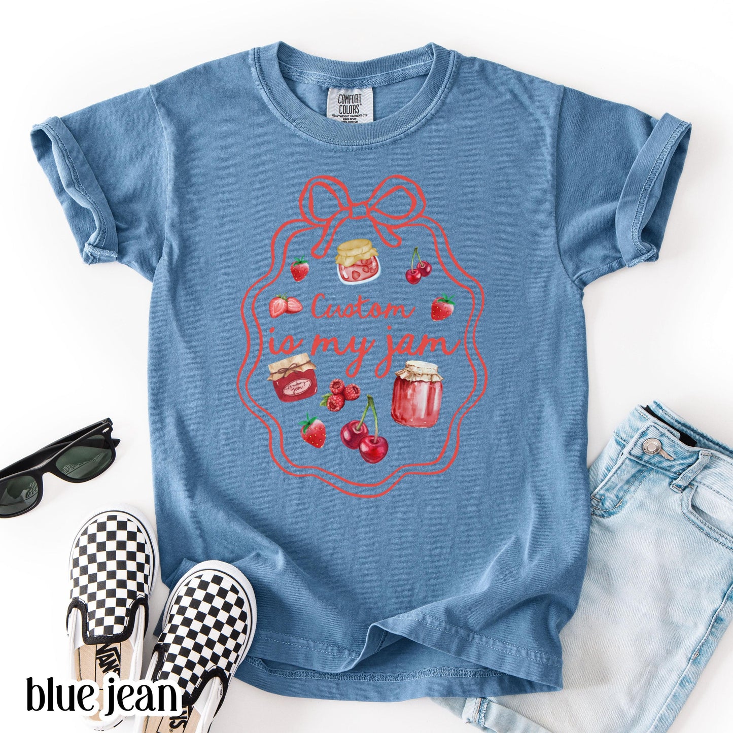 Youth Custom Comfort Colors Shirt Is My Jam 3rd 4th 5th Grade School TShirt Sport Personalaized Youth Tee Back To School Grade Level Tee