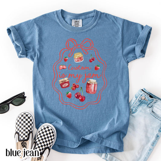 Youth Custom Comfort Colors Shirt Is My Jam 3rd 4th 5th Grade School TShirt Sport Personalaized Youth Tee Back To School Grade Level Tee