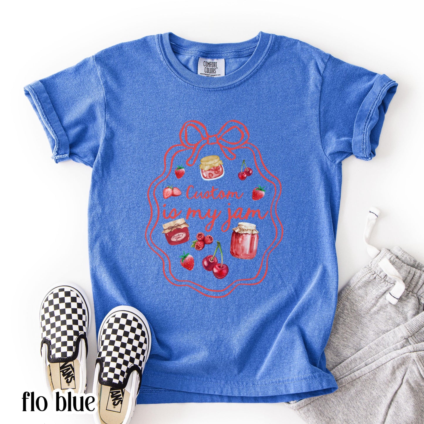 Youth Custom Comfort Colors Shirt Is My Jam 3rd 4th 5th Grade School TShirt Sport Personalaized Youth Tee Back To School Grade Level Tee
