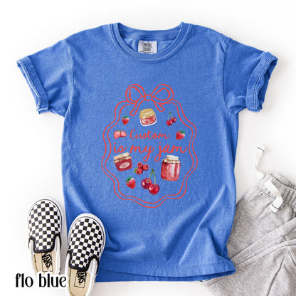 Youth Custom Comfort Colors Shirt Is My Jam 3rd 4th 5th Grade School TShirt Sport Personalaized Youth Tee Back To School Grade Level Tee