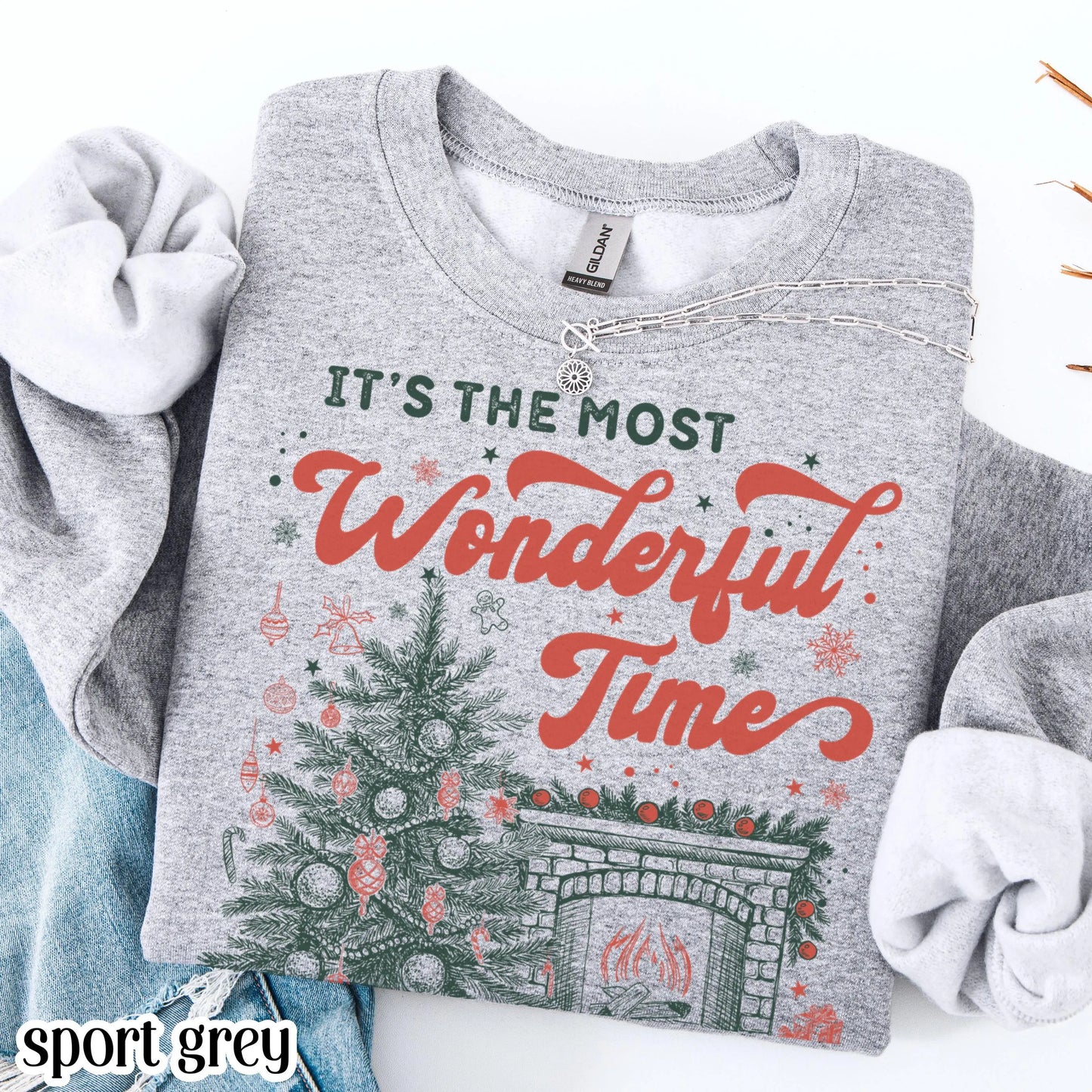 Wonderful Time of Year Christmas Tree Sweatshirt