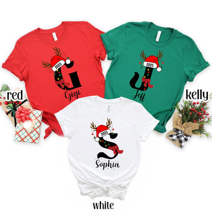 Custom Family Holiday Doodle Christmas Shirt