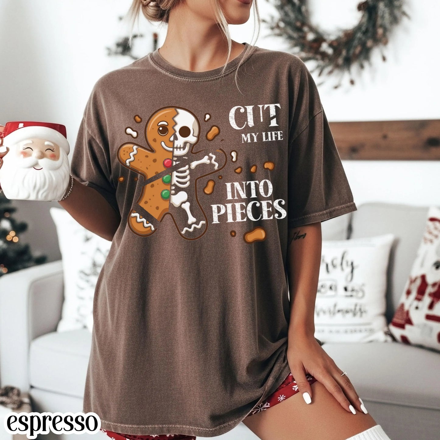 Cut My Life Into Pieces Gingerbread Comfort Colors Tee