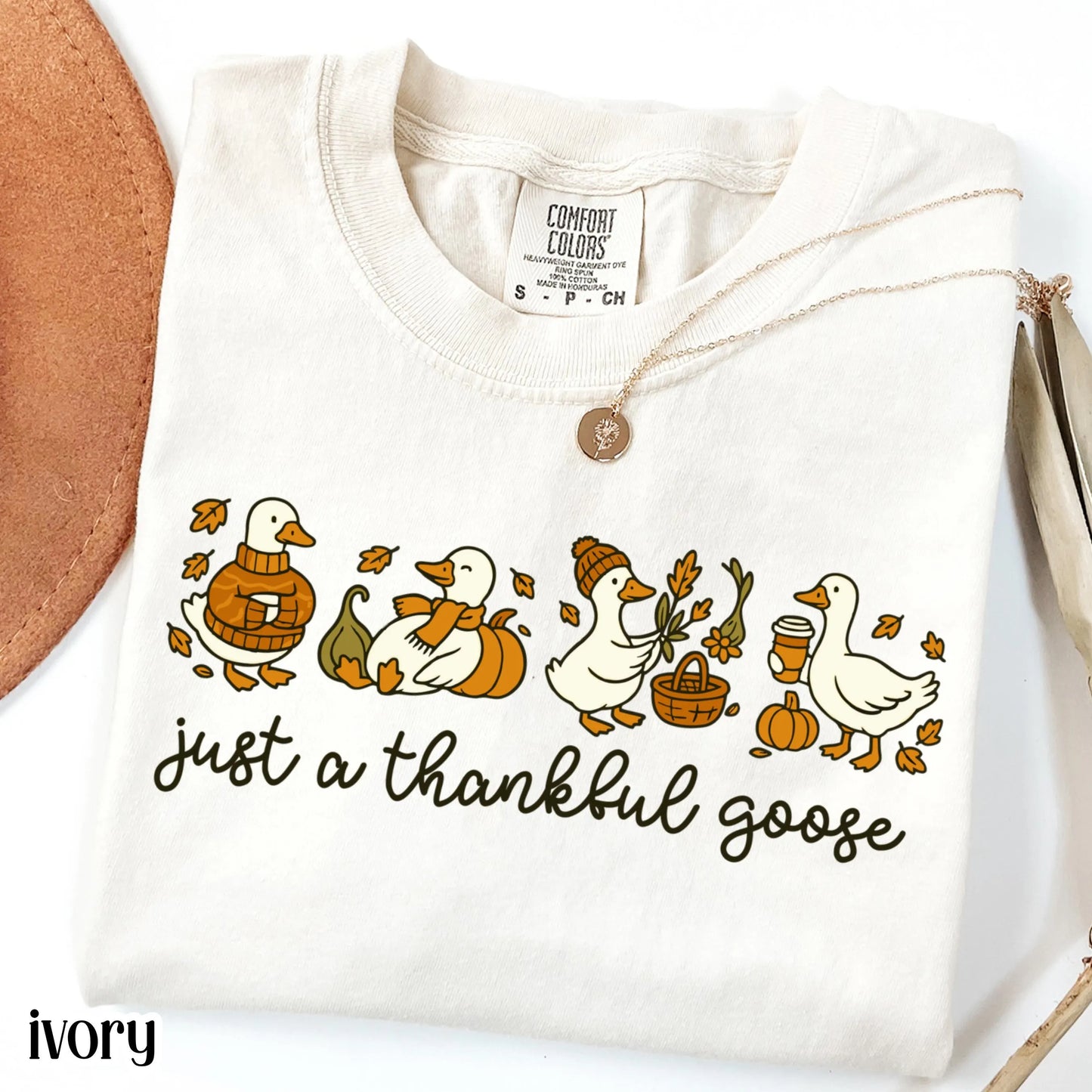 Thanksgiving Goose Comfort Colors Tee