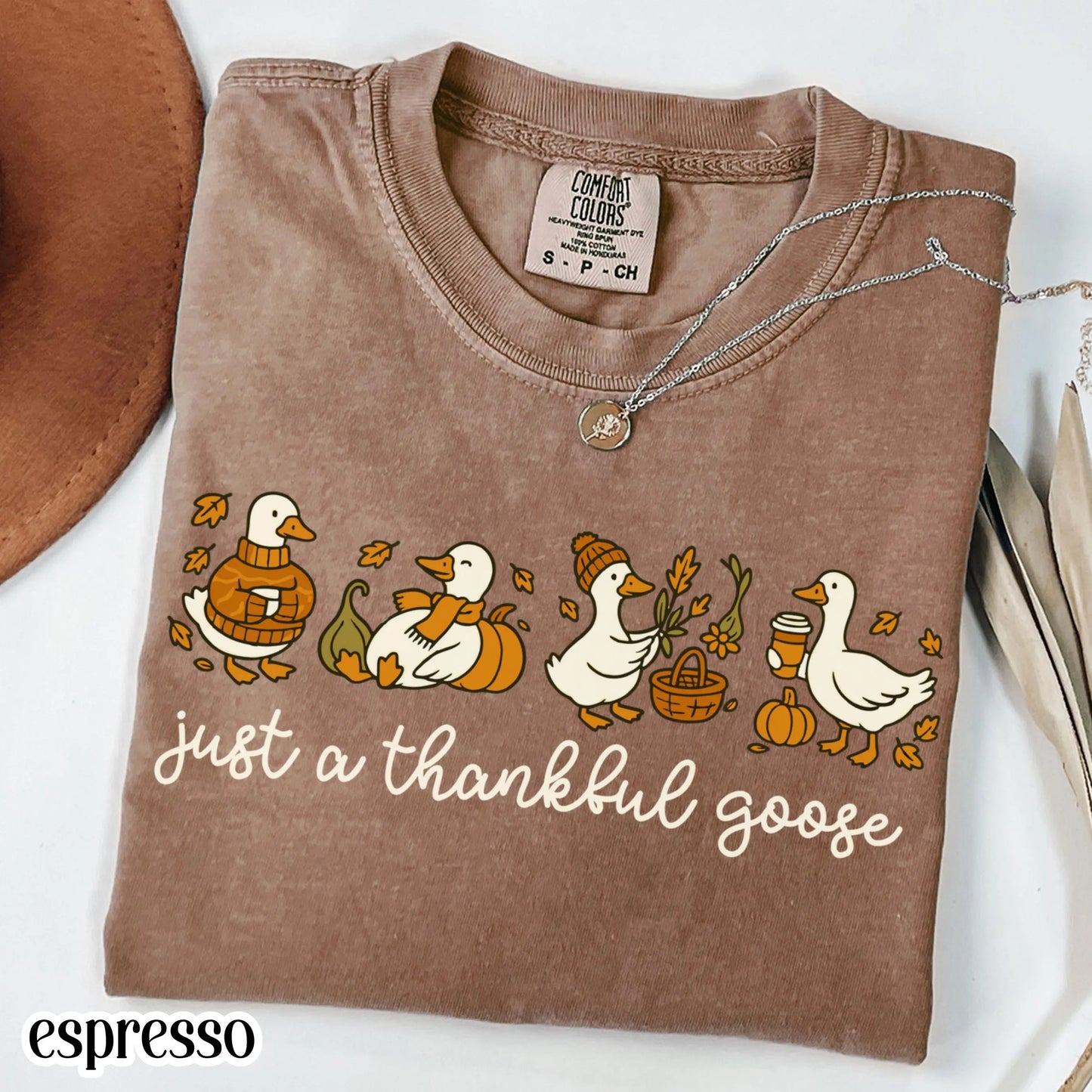 Thanksgiving Goose Comfort Colors Tee