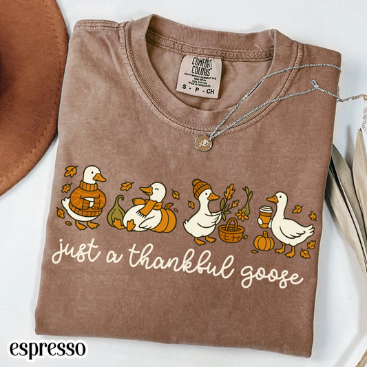 Thanksgiving Goose Comfort Colors Tee