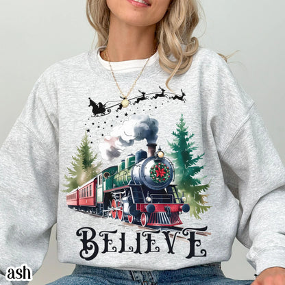 Polar Train Believe Christmas Sweatshirt